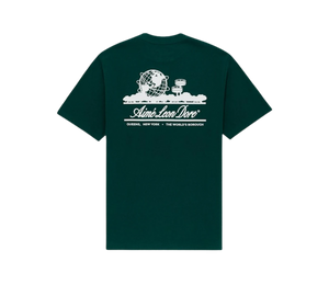 Camiseta Aimé Leon Dore 'Unisphere Short-Sleeve Tee Green' Verde – costas