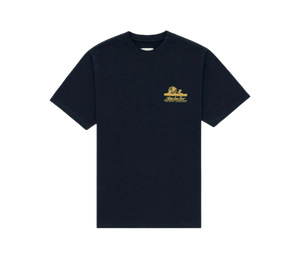Camiseta Aimé Leon Dore 'Unisphere Short-Sleeve Tee Navy' Azul-marinho – frente