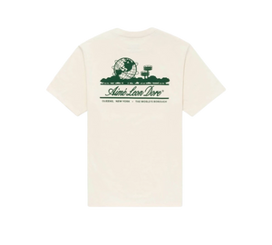 Camiseta Aimé Leon Dore 'Unisphere Short-Sleeve Tee Cream' Creme – costas