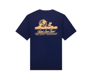 Camiseta Aimé Leon Dore 'Unisphere Tee Evening Blue' Azul – costas
