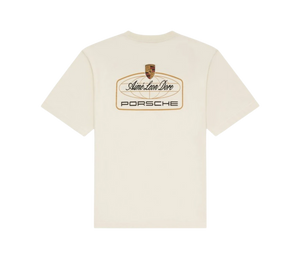 Camiseta Aimé Leon Dore x Porsche '993 Turbo Racing Tee Pristine' Creme – costas