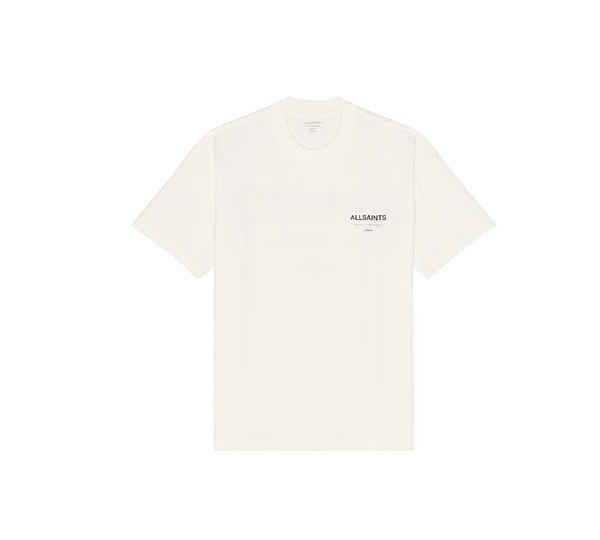 Camiseta All Saints 'Underground Oversized Ashen White' Branca
