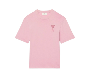 Camiseta Ami Paris 'Ami De Coeur Tonal Boxy Fit T-Shirt Pale Pink' Rosa – frente
