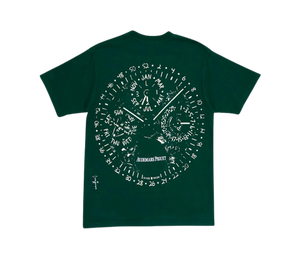 Camiseta AP x Travis Scott 'Watch Face Tee Green' Verde – costas