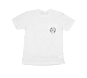 Camiseta Chrome Hearts 'Horse Shoe Logo Pocket T-Shirt White' Branco – frente