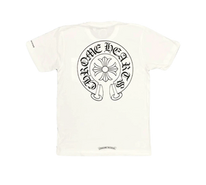 Camiseta Chrome Hearts 'Horse Shoe Logo Pocket T-Shirt White' Branco – costas