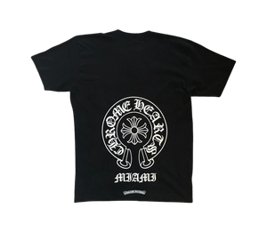 Camiseta Chrome Hearts 'Miami Exclusive T-shirt Black' Preto – costas