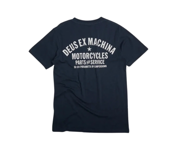 Camiseta Deus Ex Machina 'Cangu Adress Marinho' Azul