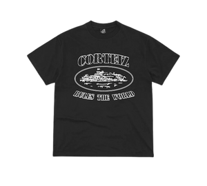 Camiseta Corteiz 'OG Artillery Tee Black' Preto – frente