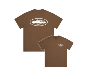 Camiseta Corteiz 'OG Island T-shirt Brown' Marrom – frente
