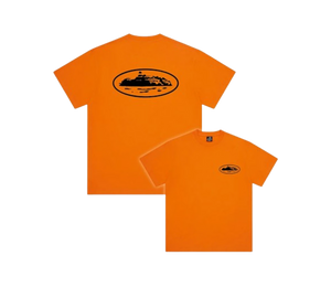 Camiseta Corteiz 'OG Island Tee Orange' Laranja – frente