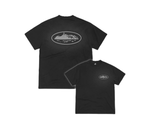 Camiseta Corteiz 'OG Island Tee Reflective Black' Preto – costas