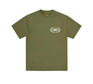 Camiseta Corteiz 'Royale Heavyweight Tee Olive' Verde Olive – frente