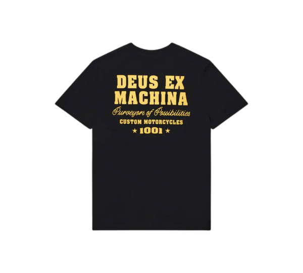 Camiseta Deus Ex Machina Regular Fit 'GUMSHOE' Preta