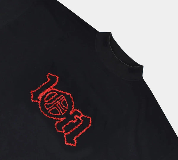 Camiseta Exclusiviist 1 of 1 'Black Red Splash' Preto / Vermelho