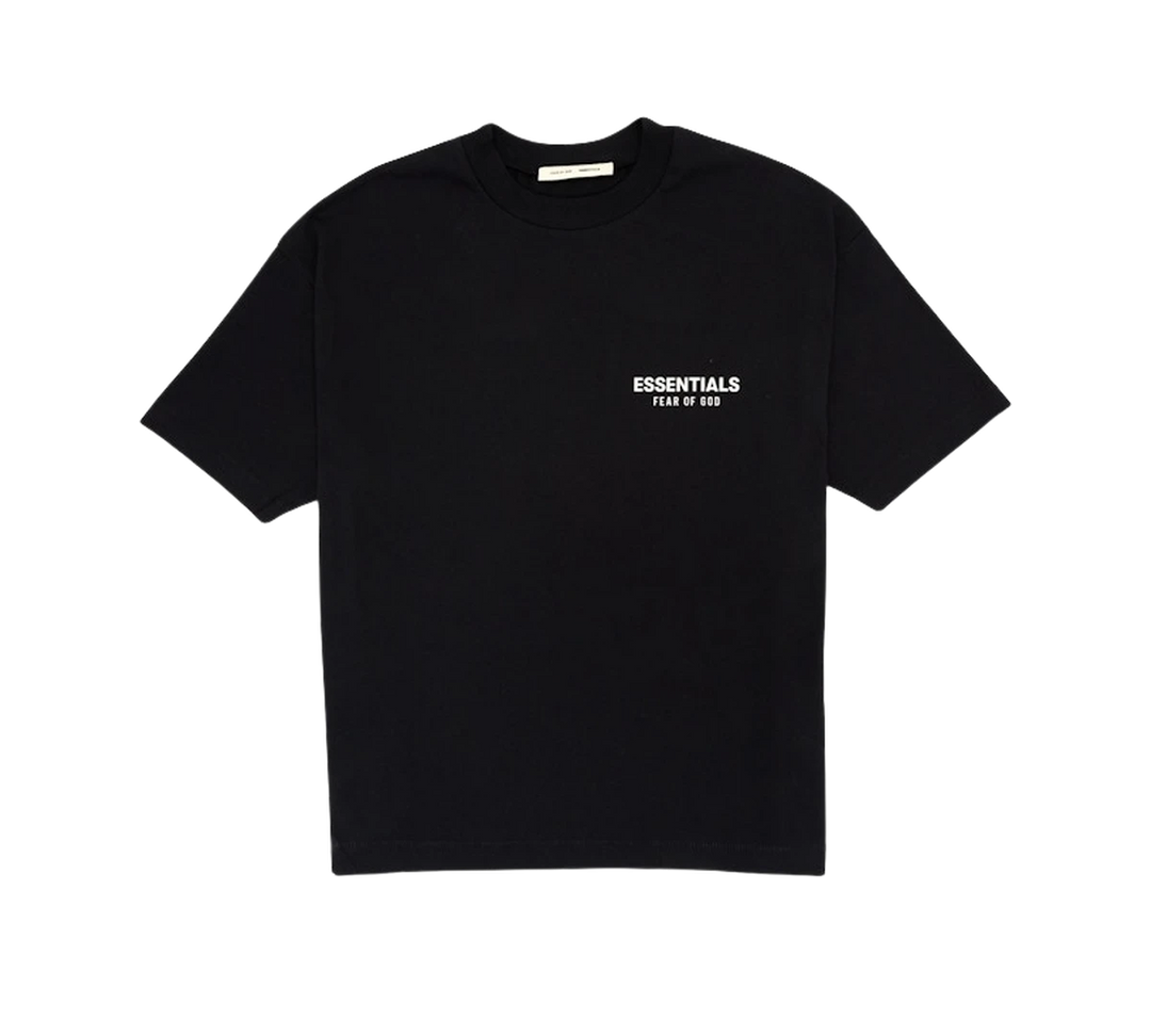 Camiseta Fear of God Essentials 'Classic Short Sleeve Tee Jet Black' Preto – frente