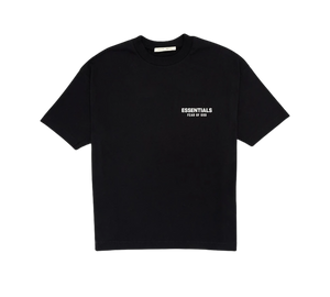 Camiseta Fear of God Essentials 'Classic Short Sleeve Tee Jet Black' Preto – frente