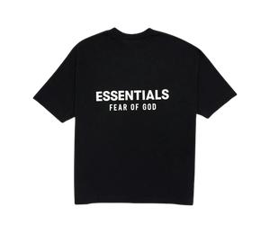 Camiseta Fear of God Essentials 'Classic Short Sleeve Tee Jet Black' Preto – costas