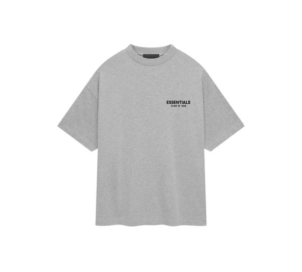 Camiseta Fear of God Essentials 'Oversized Jersey Crewneck Light Gray' Cinza