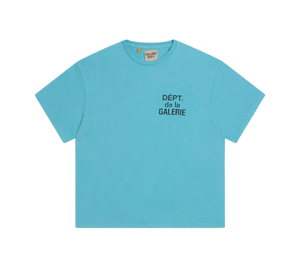 Camiseta Gallery Dept 'French Tee Light Teal' Azul Claro – frente