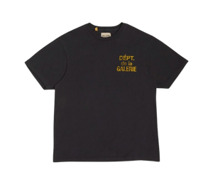 Camiseta Gallery Dept. 'French Tee Washed Black' Preto – frente