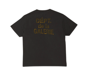 Camiseta Gallery Dept. 'French Tee Washed Black' Preto – costas