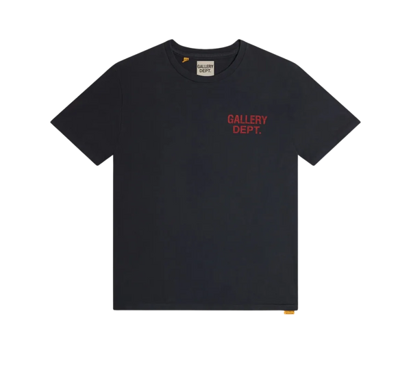 Camiseta Gallery Dept. 'Washed Black and Red' Preto / Vermelho