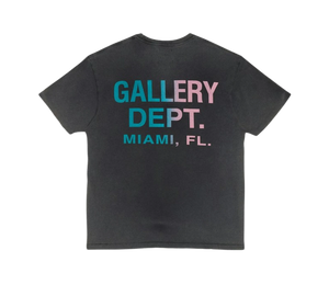 Camiseta Gallery Dept. 'Miami Boardwalk Tee Black' Preto – costas