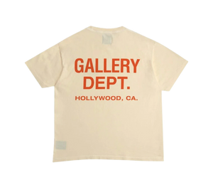 Camiseta Gallery Dept. 'Souvenir T-Shirt Cream/Orange' Creme / Laranja – costas