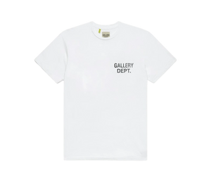 Camiseta Gallery Dept 'Souvenir T-Shirt White Black' Branco / Preto – frente
