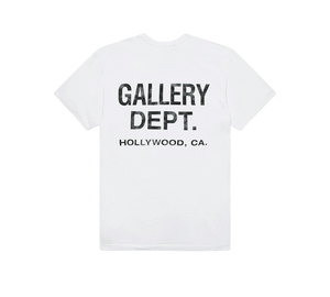 Camiseta Gallery Dept 'Souvenir T-Shirt White Black' Branco / Preto – costas