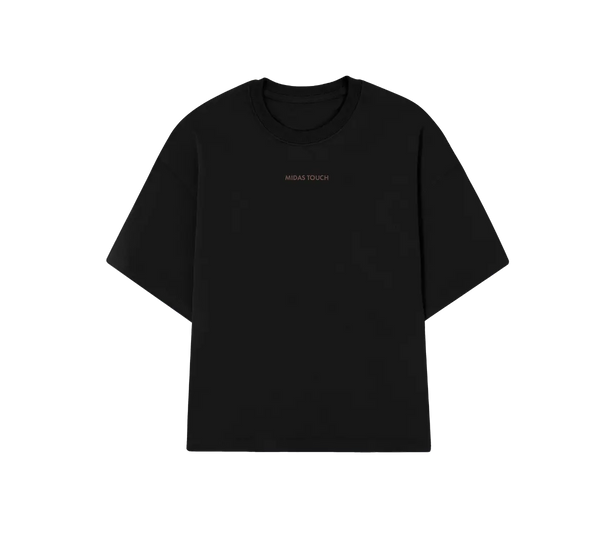 Camiseta Midas Touch 'Basic Boxy Black' Preto