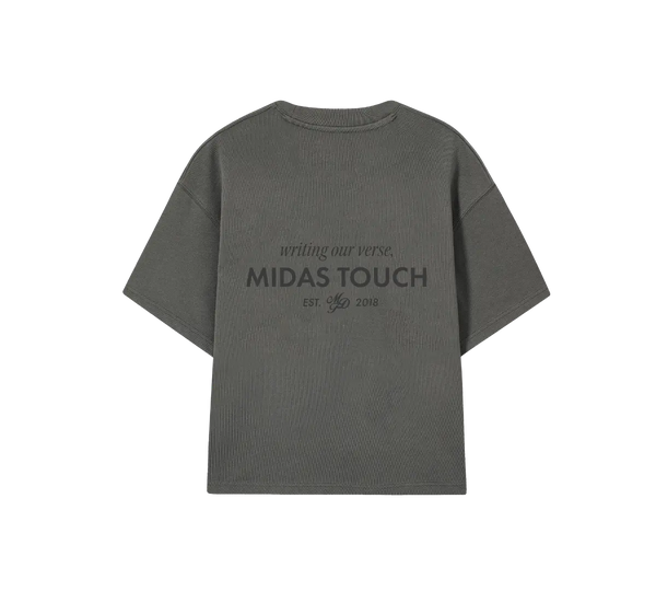 Camiseta Midas Touch 'Basic Boxy Stone' Cinza Estonado