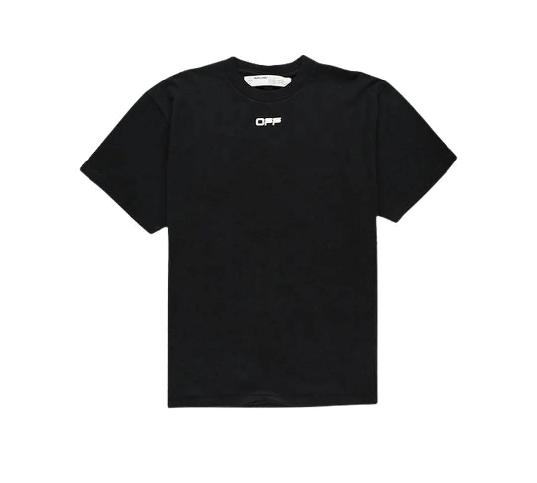 Camiseta Off-White 'Slim Fit Airport Tape T-shirt Black' Preto – frente