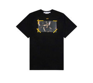 Camiseta Off-White 'Arrow Carav Mercy Skat S/S Tee Black/White' Preto / Branco – frente