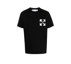 Camiseta Off-White 'Arrows Print T-Shirt Black/White' Preto / Branco – frente