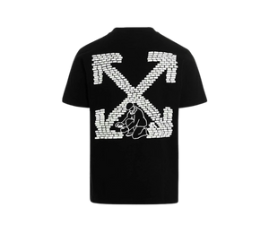 Camiseta Off-White 'Bricks Arrow Slim S/S Tee Black' Preto – costas