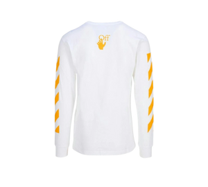 Camiseta Off-White 'Caravaggio Saint Jerome Writing Print Longsleeve T-Shirt White Yellow' Branco – costas