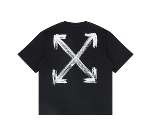 Camiseta Off-White 'Chalk Arrow Skate Fit Tee Black' Preto – costas