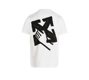 Camiseta Off-White 'Hand Arrow Tee White/Black' Branco / Preto – costas