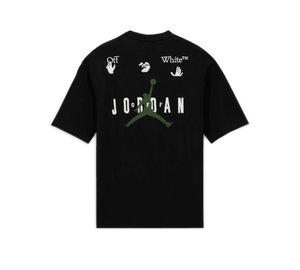 Camiseta Off-White x Jordan 'T-shirt Black' Preto – frente