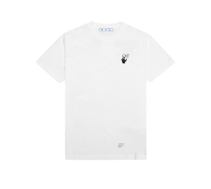 Camiseta Off-White 'Slim Fit Caravaggio Saint Jerome Writing Arrows T-Shirt White' Branco – frente