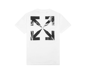 Camiseta Off-White 'Slim Fit Caravaggio Saint Jerome Writing Arrows T-Shirt White' Branco – costas