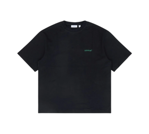 Camiseta Off-White 'Tape Arrow Skate Fit Tee Black' Preto – frente
