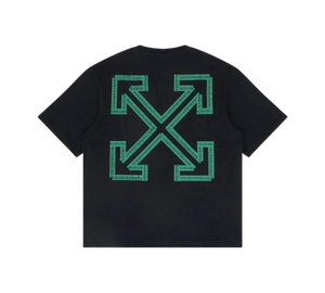 Camiseta Off-White 'Tape Arrow Skate Fit Tee Black' Preto – costas