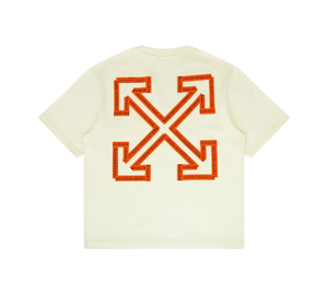 Camiseta Off-White 'Tape Arrow Skate Fit Tee Vanilla Ice' Creme – costas