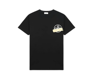 Camiseta Off-White 'Tape Arrows T-shirt Black/Beige' Preto / Bege – frente