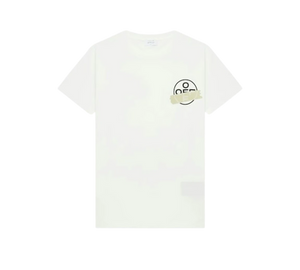 Camiseta Off-White 'Tape Arrows T-shirt White/Beige' Branco / Bege – frente
