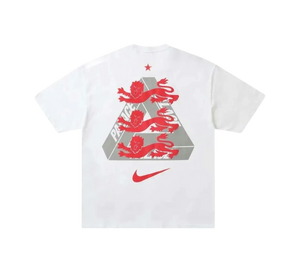 Camiseta Palace x Nike 'England T-shirt White' Branco – costas