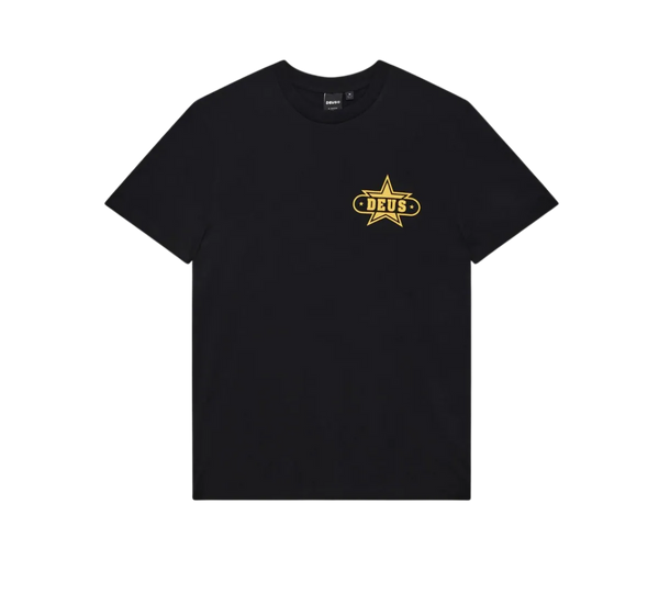 Camiseta Deus Ex Machina Regular Fit 'GUMSHOE' Preta